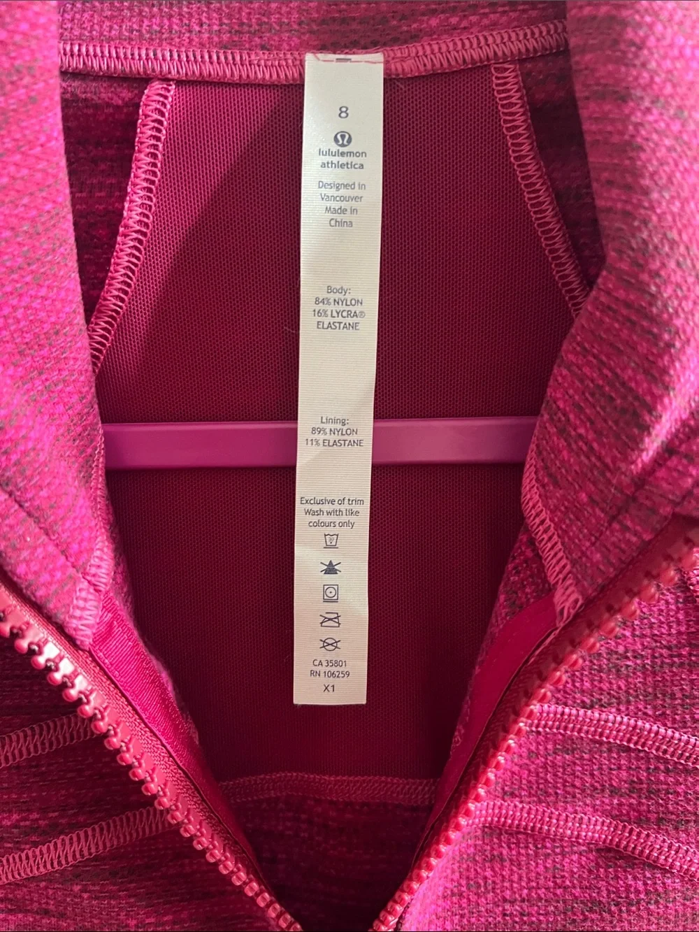 lululemon athletica Women's Hot Pink Full-Zip Utility Jacket